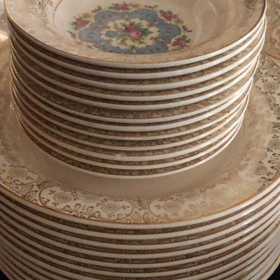 D11: Limoges Royal Lyric 22k Gold Gilded Serving Pieces and more!