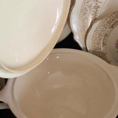 D11: Limoges Royal Lyric 22k Gold Gilded Serving Pieces and more!