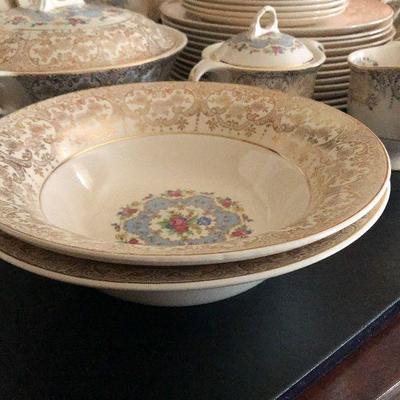 D11: Limoges Royal Lyric 22k Gold Gilded Serving Pieces and more!