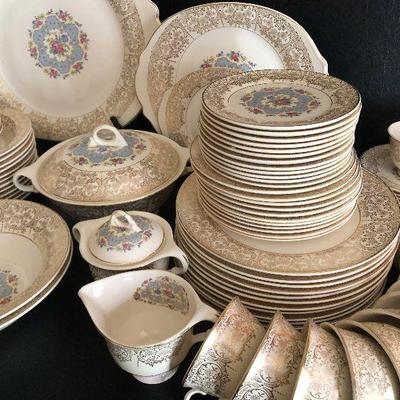 D11: Limoges Royal Lyric 22k Gold Gilded Serving Pieces and more!