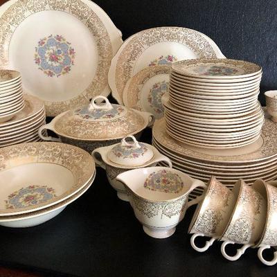 D11: Limoges Royal Lyric 22k Gold Gilded Serving Pieces and more!