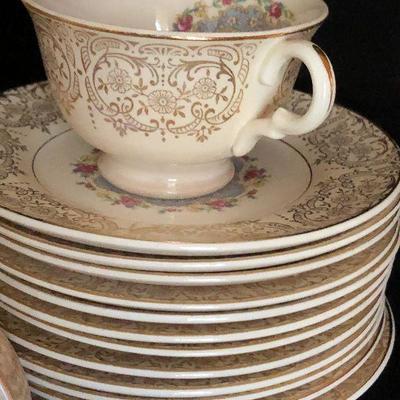 D11: Limoges Royal Lyric 22k Gold Gilded Serving Pieces and more!