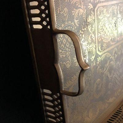 D19: Regency Style Large Footed Serving Tray!