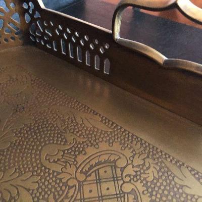 D19: Regency Style Large Footed Serving Tray!