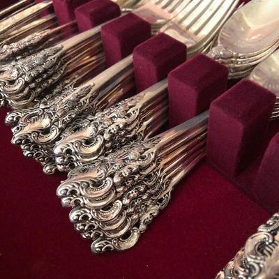 D23: Baroque by Godinger Silverware Chest and Flatware!