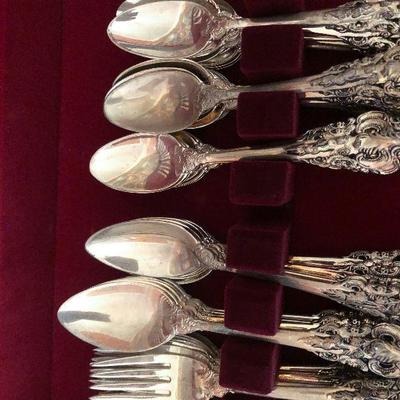 D23: Baroque by Godinger Silverware Chest and Flatware!