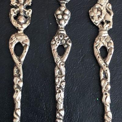 D24:Demitasse Silver Spoon Lot Italy