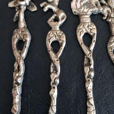 D24:Demitasse Silver Spoon Lot Italy