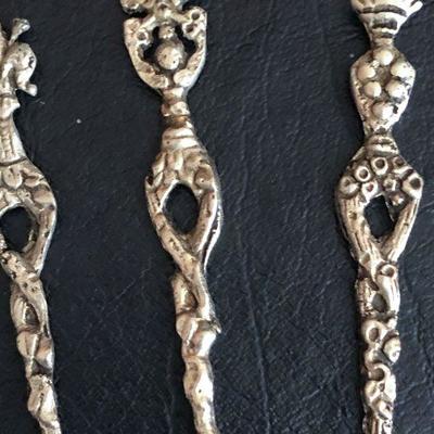 D24:Demitasse Silver Spoon Lot Italy