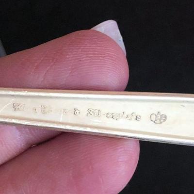 D25: King Edward Moss Rose Silver-plated Flatware 1949 lot