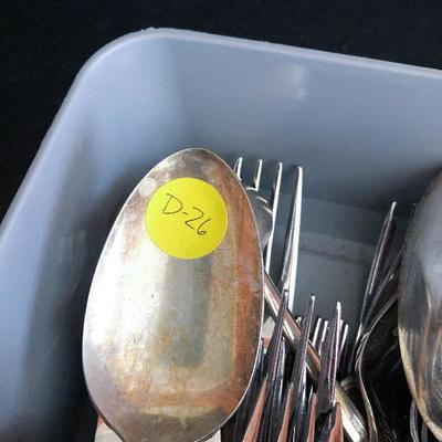 D26: Silver-plate Lot of Misc Flatware 