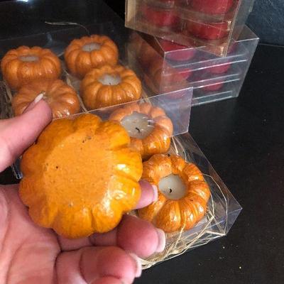 D27: Votive Candle Lot Pumpkins and More