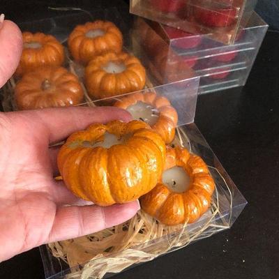 D27: Votive Candle Lot Pumpkins and More