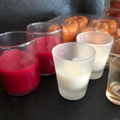 D27: Votive Candle Lot Pumpkins and More