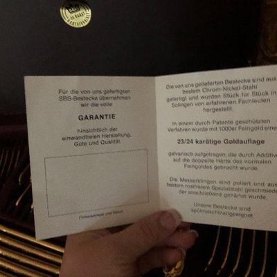 D30: Vintage 23/24 kt Bestecke Solinger Flatware 18/10 W. Germany 