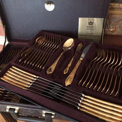 D30: Vintage 23/24 kt Bestecke Solinger Flatware 18/10 W. Germany 