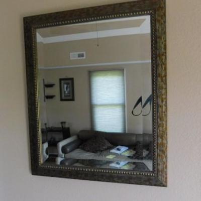 Decorative Wall Mirror Framed with Bevel Glass 26