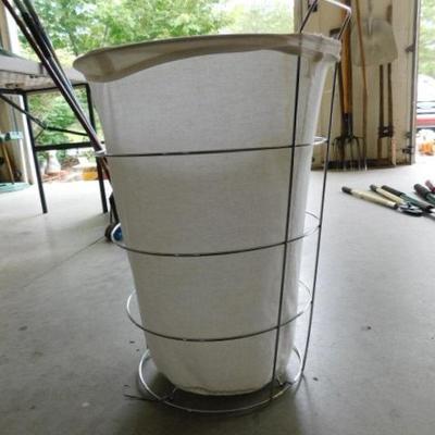 Wire Frame Cloth Bag Receptacle 15