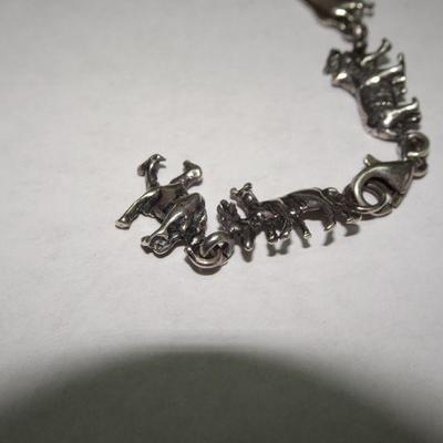 Sterling Silver Noahs Ark Link Bracelet - Scrap