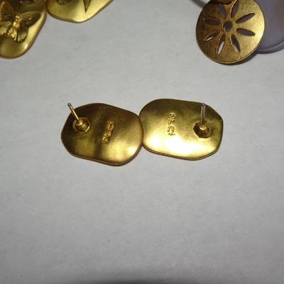 NWT Liz Claiborne Bracelet & Earrings (2) pairs, Beach, seashells, Star Fish, Butterflies, Sea Horse 