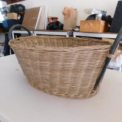 Nice Large Size Wicker Weave Basket with Rattan Handles 24