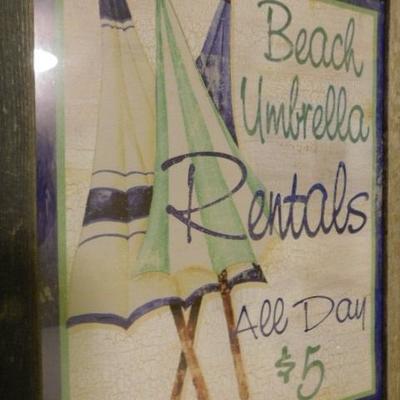 Nicely Framed Beach Umbrella Rental Novelty Picture 18