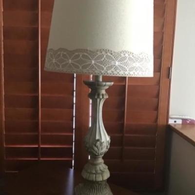 BARELY USED SAGE GREEN LAMP