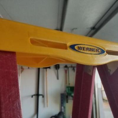 LOT 3: Wernerâ„¢ FS206 6ft. Fiberglass Ladder Commercial Grade
