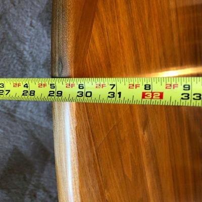 Hand Crafted Mid Century Wood Dining Table 53 Inch Diameter Circle