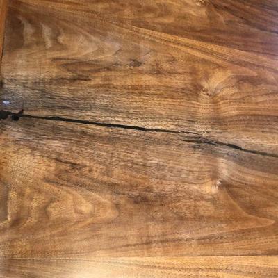 Hand Crafted Mid Century Wood Dining Table 53 Inch Diameter Circle