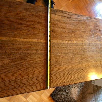 Antique English Expandable Wood Writing Desk or Pub Table and Chair