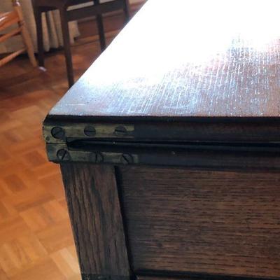 Antique English Expandable Wood Writing Desk or Pub Table and Chair