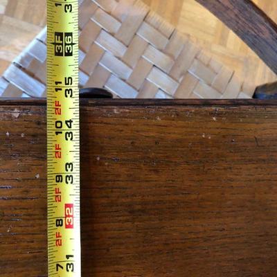 Antique English Expandable Wood Writing Desk or Pub Table and Chair