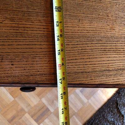 Antique English Expandable Wood Writing Desk or Pub Table and Chair