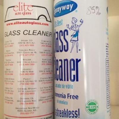 LOT 17: Bundle of (5) Glass Cleaners - 3 Full and New, 2 Almost Full