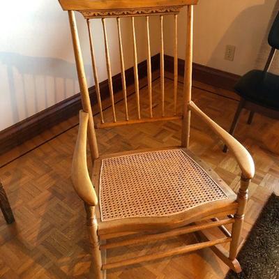 Beautiful Antique Wood Rocking Chair