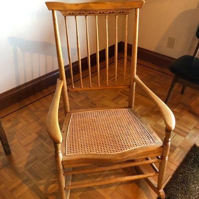 Beautiful Antique Wood Rocking Chair