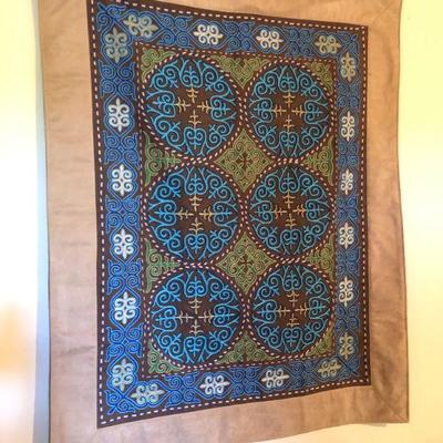 Beautiful Blue Pattern Wall Tapestry 45 x 37 Inches