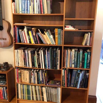Beautiful Hand Crafted Mid Century Modern Book Shelf with Books!