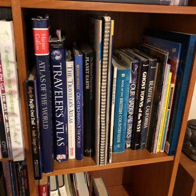 Mid Century Modern Hand Crafted Wood Book Shelf with Books!