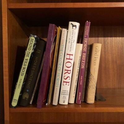 Mid Century Modern Hand Crafted Wood Book Shelf with Books!