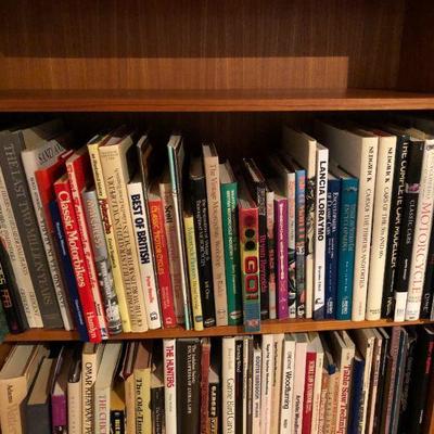 Mid Century Modern Hand Crafted Wood Book Shelf with Books!