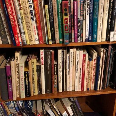 Mid Century Modern Hand Crafted Wood Book Shelf with Books!