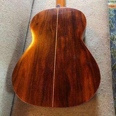Beautiful Hand Crafted Natural Acoustic Guitar with Custom Wall Mount
