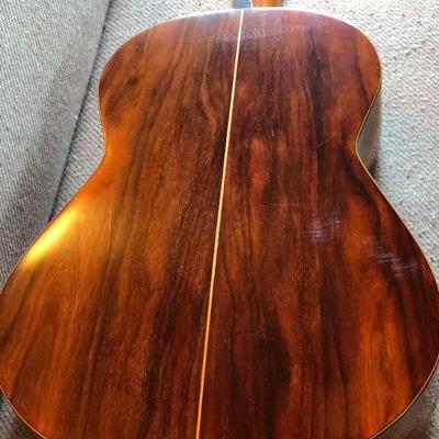 Beautiful Hand Crafted Natural Acoustic Guitar with Custom Wall Mount