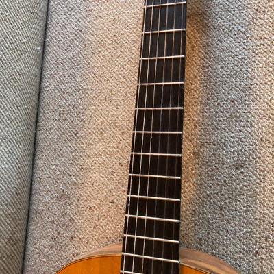 Beautiful Hand Crafted Natural Acoustic Guitar with Custom Wall Mount
