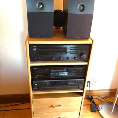 Media Electronics and Shelf Bundle incl Yamaha ONKYO Technics Energy and Terk