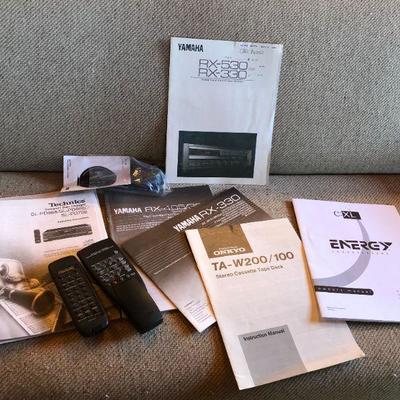 Media Electronics and Shelf Bundle incl Yamaha ONKYO Technics Energy and Terk