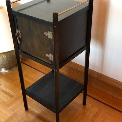 Antique Pipe/Cigar Humidor Wood Cabinet