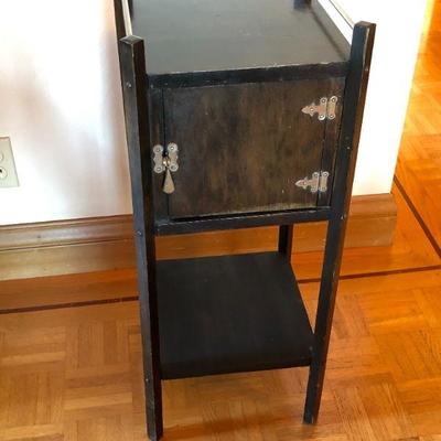 Antique Pipe/Cigar Humidor Wood Cabinet